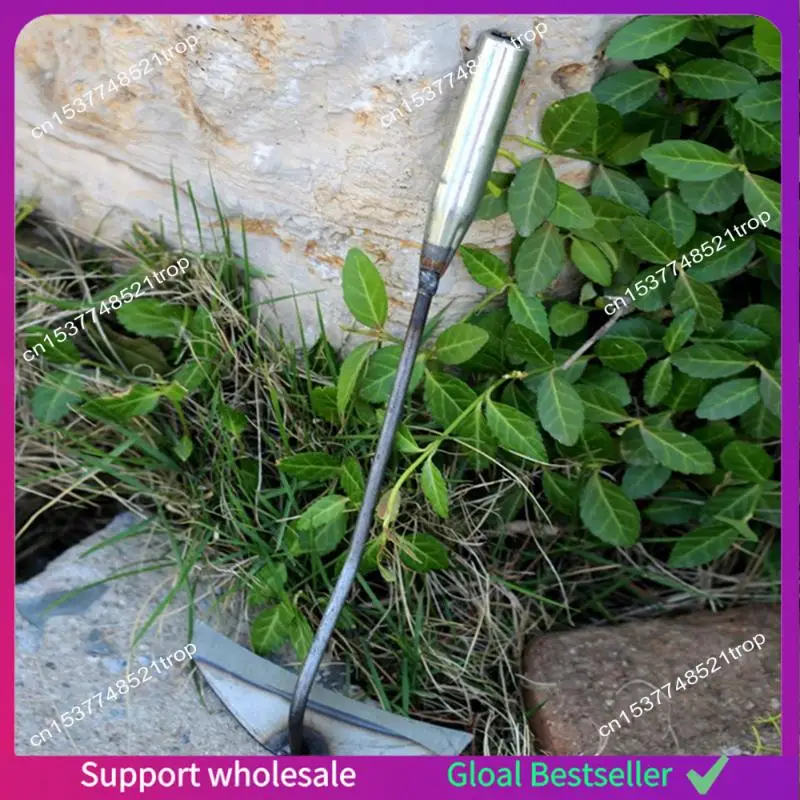 

A38M 28X11.5Cm Gardening Tools Hollow Hoe Garden Weeding Tool Hand Shovel Weeder Backyard Loose Soil Farm (Long Handle) Easy Ins