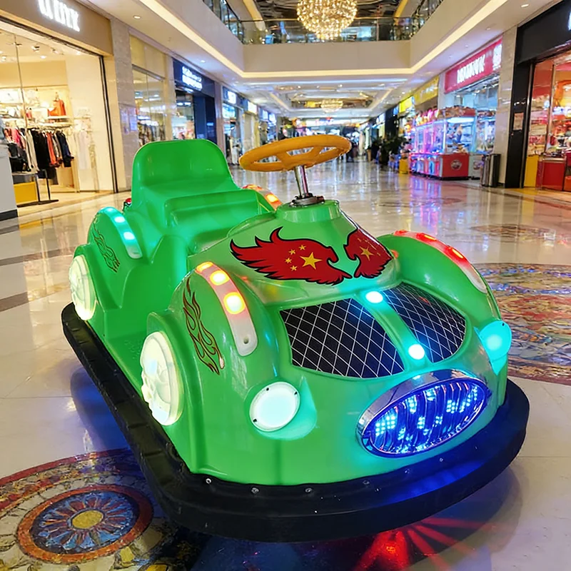 &24V Engineering Plastics Kids Bumper Car with Colorful LED Lights Commercial Grade for Indoor Outdoor Parks