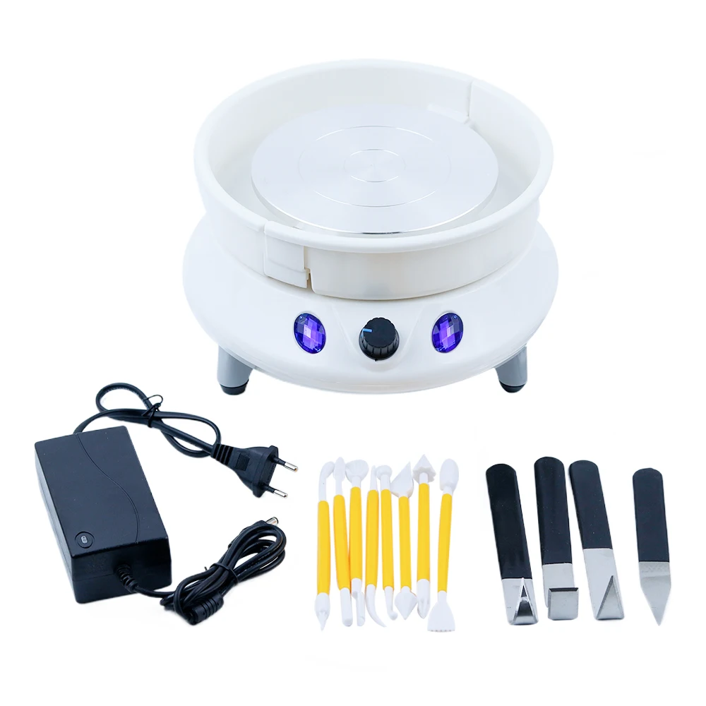 

Electric Mini Pottery Wheel 200 RPM variable speed Ceramic Round Work Pottery Wheel Machine for Pottery DIY Clay Craft