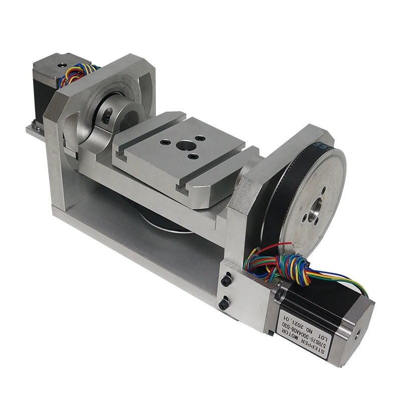 CNC Rotation Axis With Table 5th Axis +T ( A Aixs, Rotary Axis ) With Table For CNC Router Engraving Milling Machine