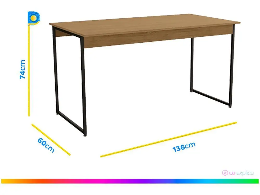 Mesa de Jantar 2 Bancos 4 Lugares Retangular
