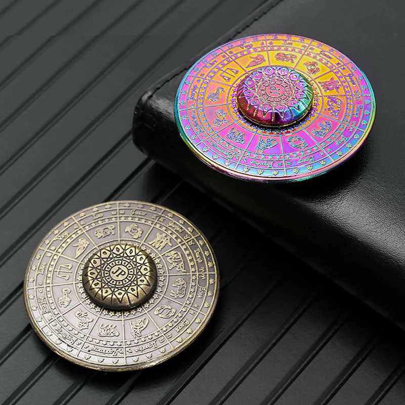12 Constellation Spinner EDC Gear Hand Spinner Adult Fidget Toys ADHD Tool Anxiety Stress Relief Toys