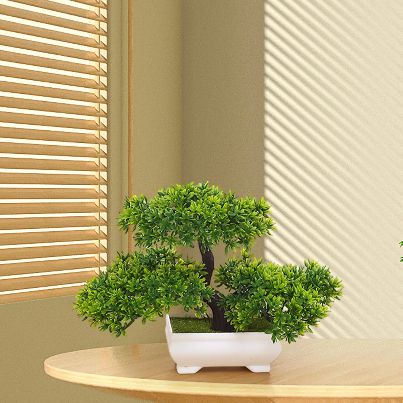 Artificial Bonsai Tree Faux Plants Table Indoor Centerpiece Zen Realistic Small