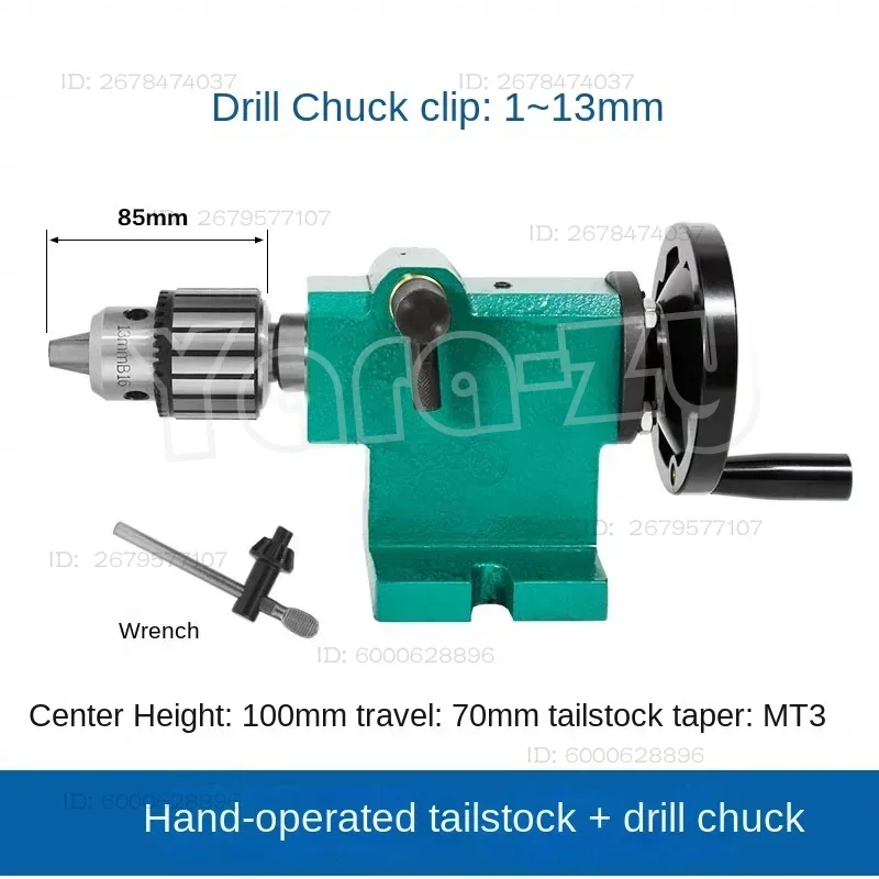 Useful DIY lathe tailstock assembly woodworking simple and fast retractable beads machine thimble movable top spindle tail top