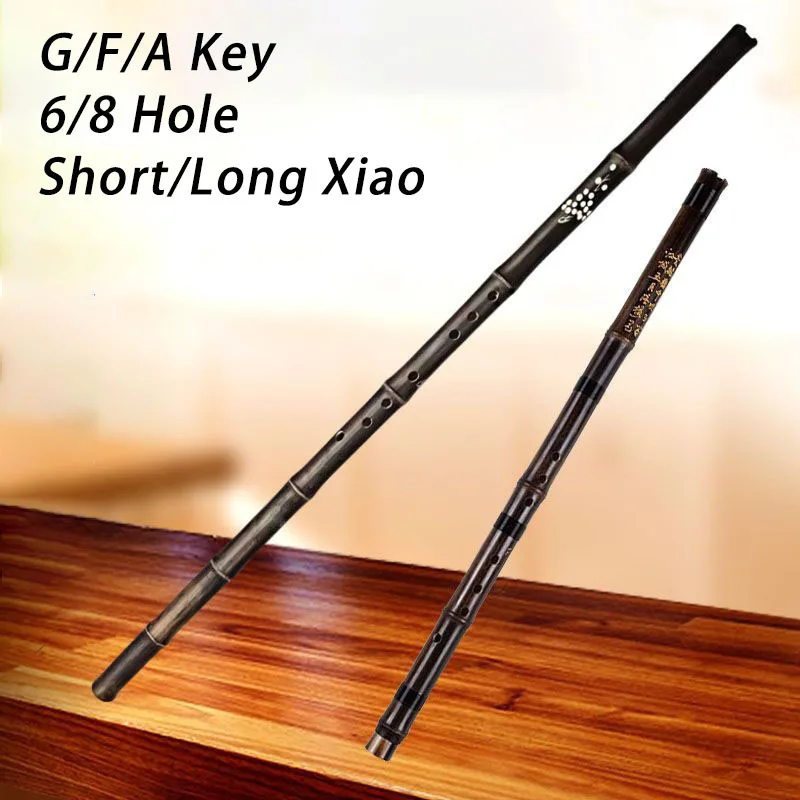 

Короткие ключи Xiao G/F с 6/8 отверстиями, бамбуковые короткие Dongxiao для начинающих, китайская вертикальная бамбуковая флейта, профессиональные музыкальные инструменты
