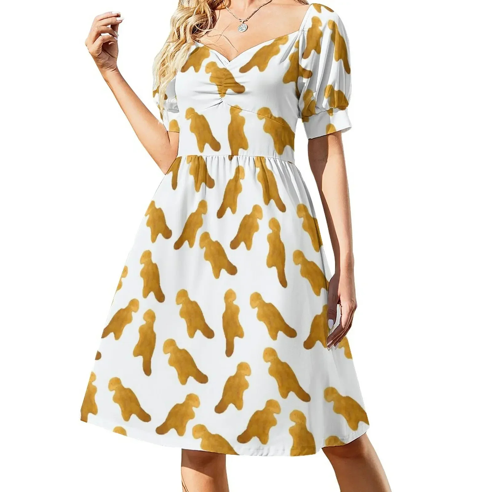 

Dinosaur Chicken Nugget - T-Rex Sleeveless Dress women dress loose women's dress summer woman 2025 trendy