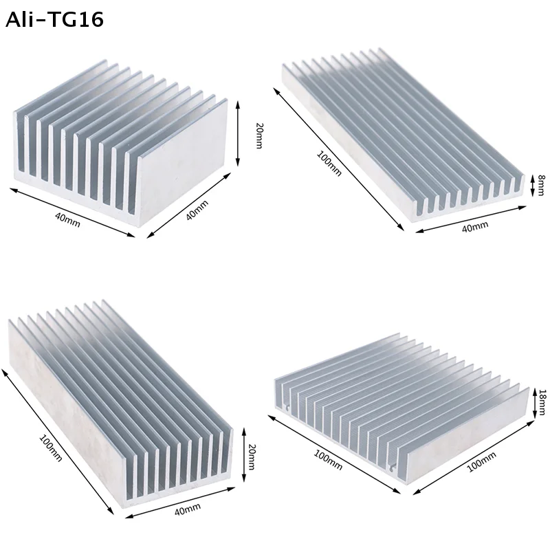 【AYA】【WG】Extruded Aluminum Heatsink For High Power LED IC Chip Cooler Radiator Heat Sink