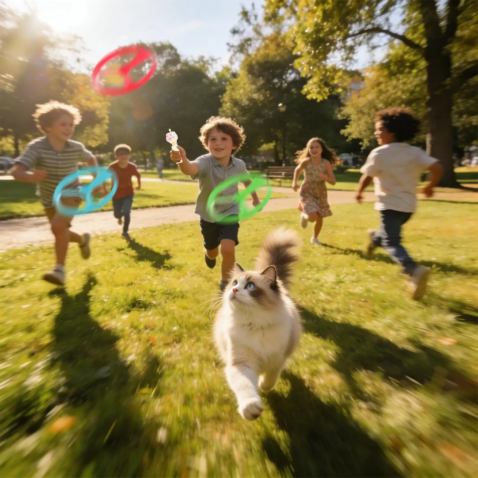 

Интерактивная игрушка-катапульта для кошек с 6 дисками, перезаряжаемая, для игр на улице, в саду, на заднем дворе, патио, балконе