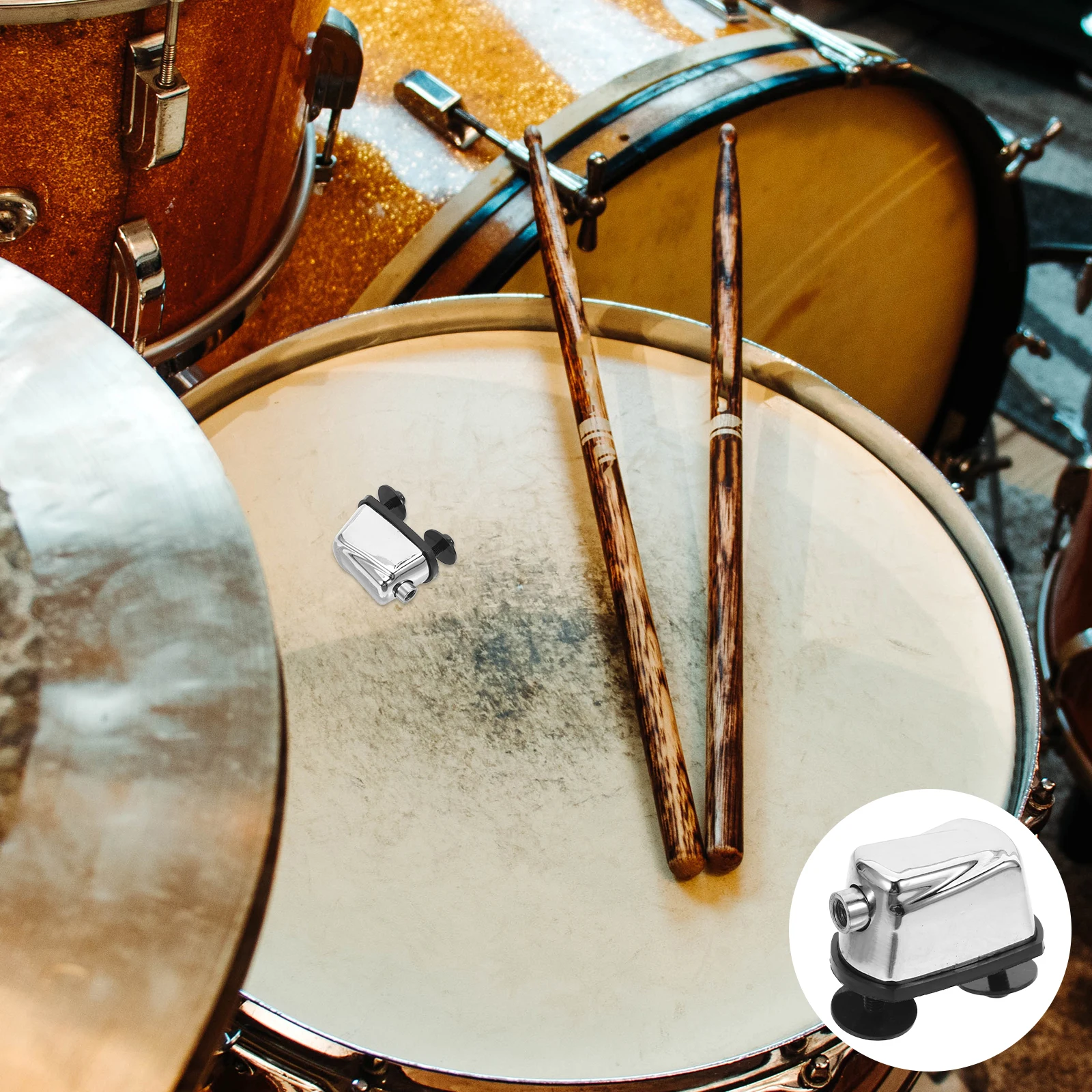

Drum Ear Accessories Snare Replacement Parts Musical Instrument Silver Zinc Alloy