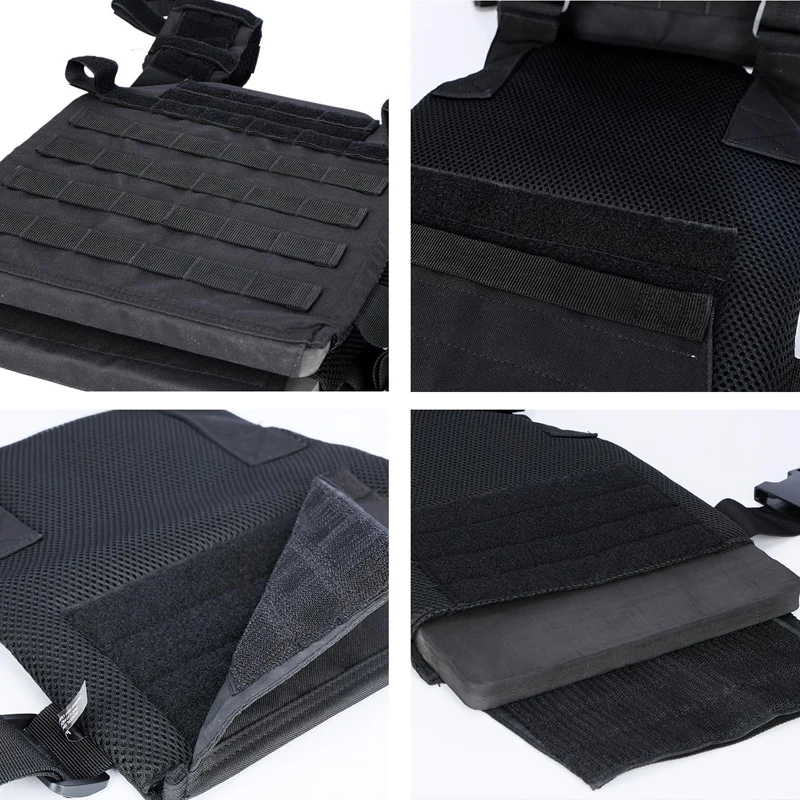 LQARMY 軍事タクティカルベストエアガン狩猟ベストモールプレートキャリアベスト屋外トレーニングベスト軍事機器