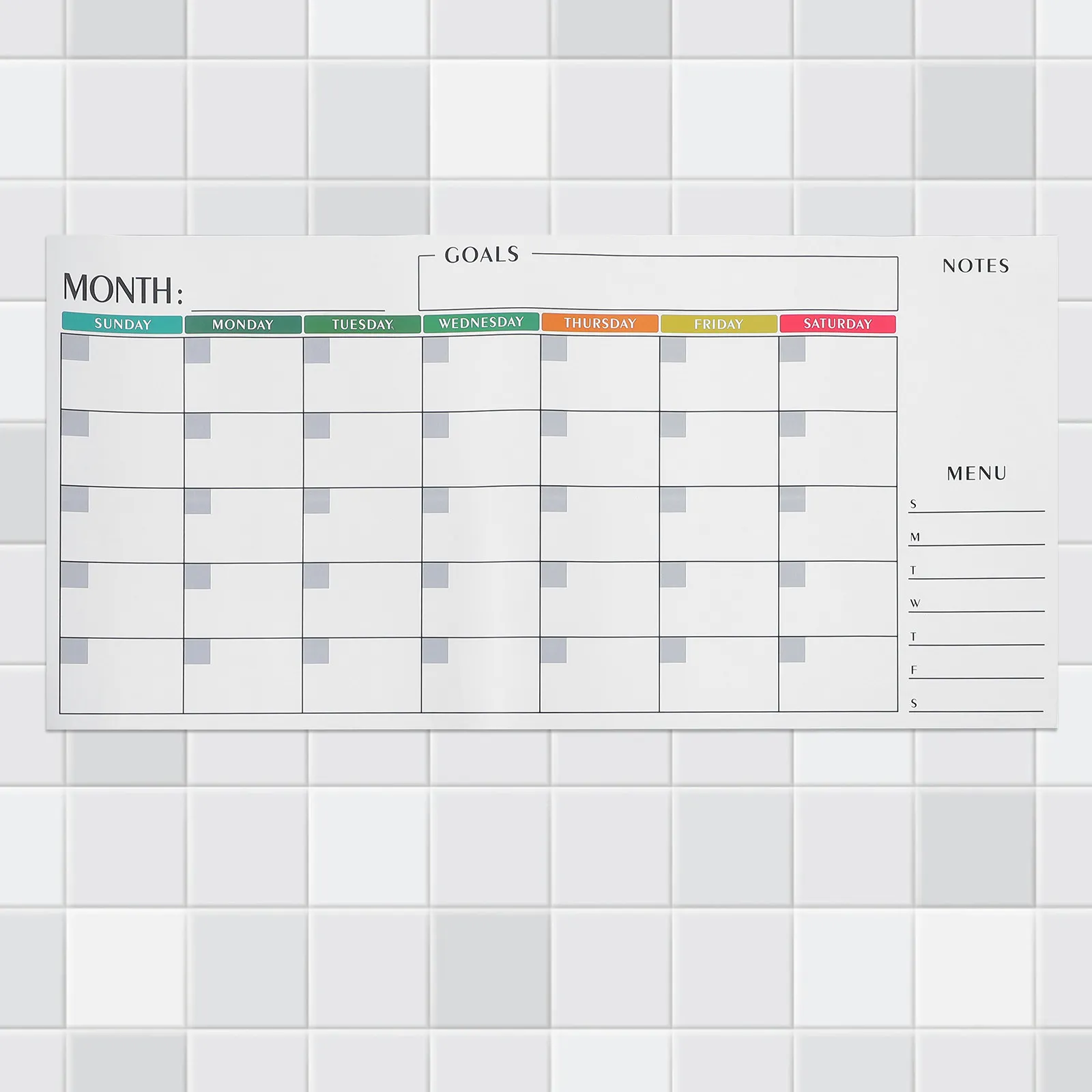 

Wall Calendar Dry Erase Minimalist Reusable Planning Board Monthly Weekly Daily Organizer Home Office Wall Calendar