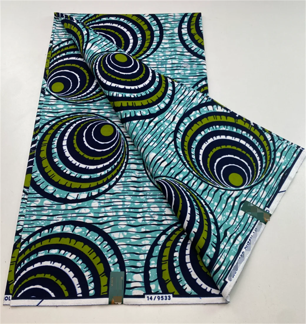 African Wax Print Fabric Tissus Pagne Real Wax Fabric 6yards 2024 New Veritable Ankara Wax Original Soft Material Fabric