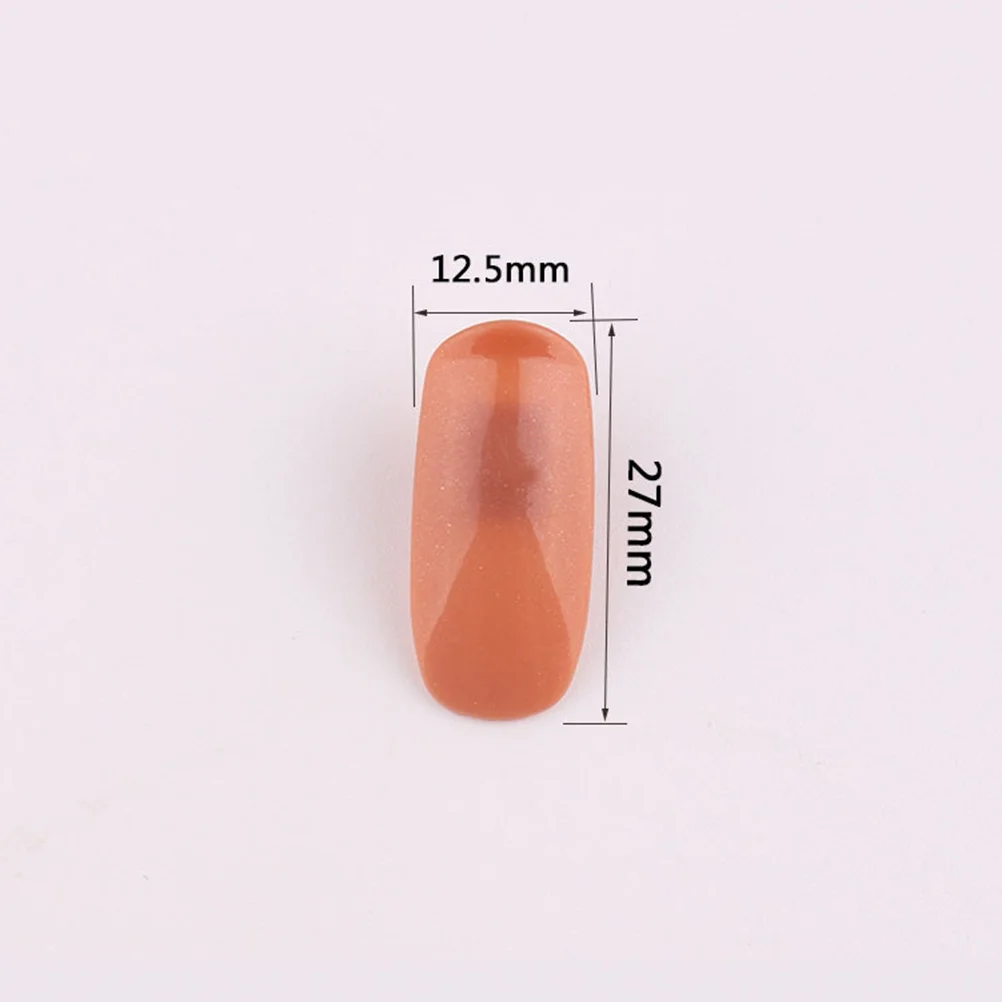 

200pcs Fake Exercise Tips Art Training Stickers False Nail Tips Durable Artificial Fingernails For Salon Home Use Quick Dry Nail