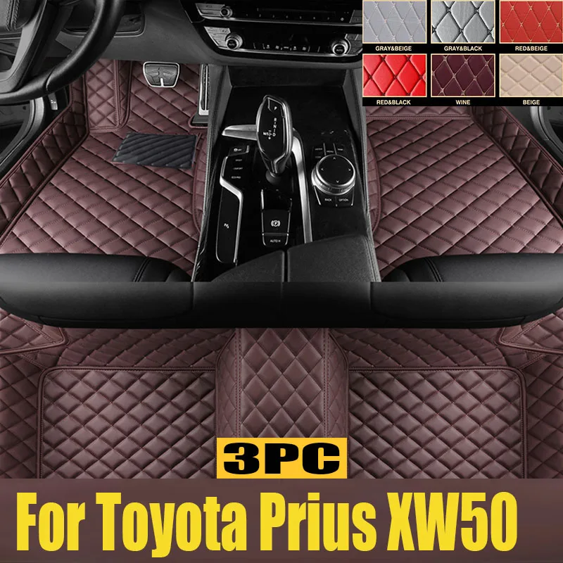 

Car Floor Mat For Toyota Prius XW50 2016~2022 Dirt-resistant Leather Pad TPE Rug LHD Foot Carpet Auto trunk mat 2018 2020 2021