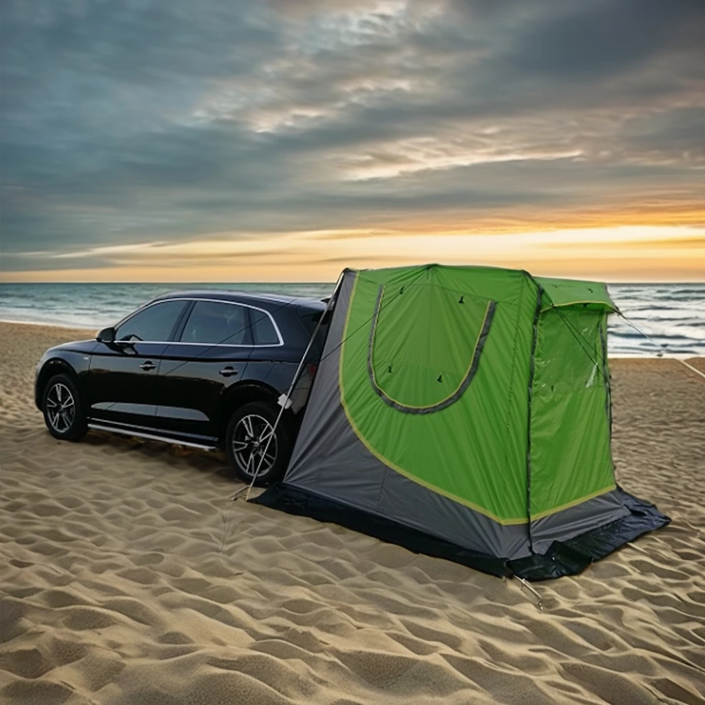 New Design Outdoor Camping Truck Tent With Steel Frame Single Layer Car Awning