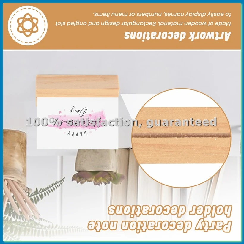 

20 деревянных держателей для карточек, подставки для номеров столов, зажимы для заметок, держатели для карточек - A07G