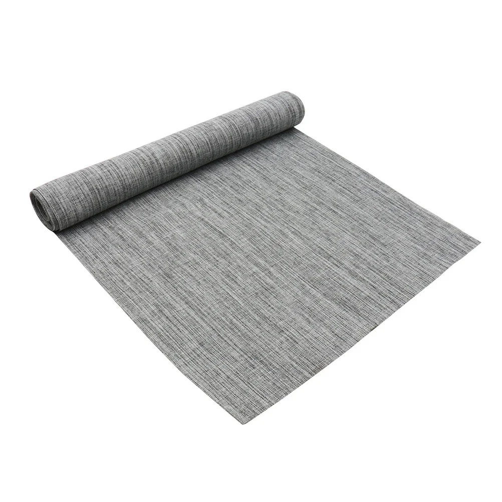 

Linen Table Runner Imitated Gray Rustic Style Wedding Shower Decor Country Theme Simple Elegance Kitchen Table Decoration