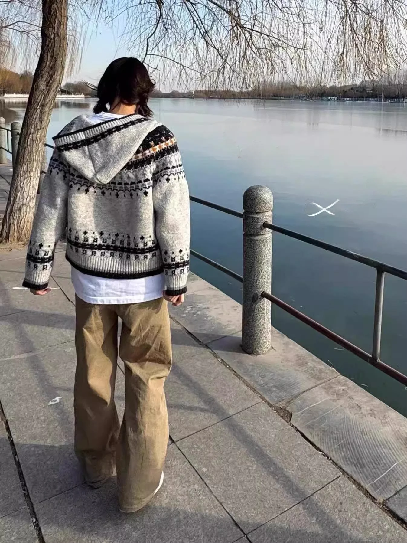 

Женский вязаный кардиган Barn Sle: осенне-зимнее пальто-свитер свободного кроя на пуговицах, повседневный трикотаж премиум-класса