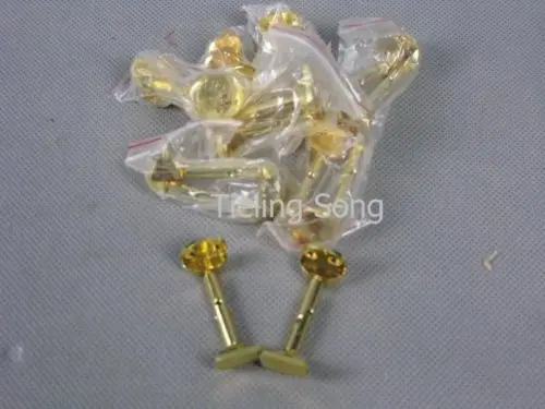 10 pairs hill style gold  chin rest clamps of violin parts #6641