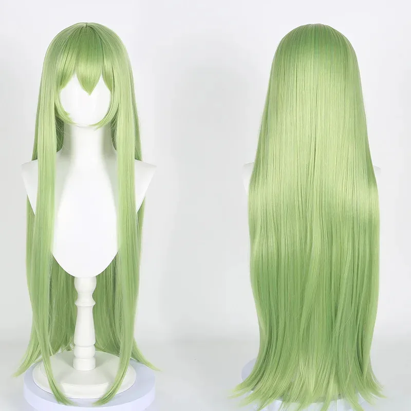 أنيمي C.C. شعر مستعار كوسبلاي C2 كود Geass: جوارب Lelouch of the Rebellion زي فيونكة للهالوين للفتيات والنساء jk؛ 6