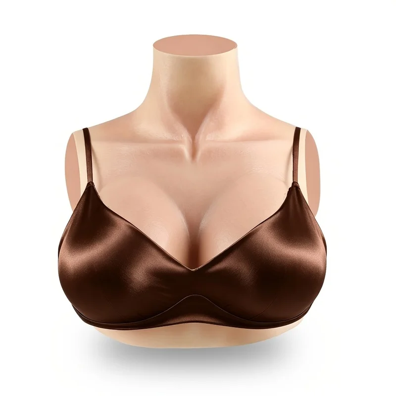 C-G Cup Realistic Lightweight Silicone Breast Forms, Fake Breasts for Crossdressing, Cosplay Stage Costume & Post-Mastectomy Use