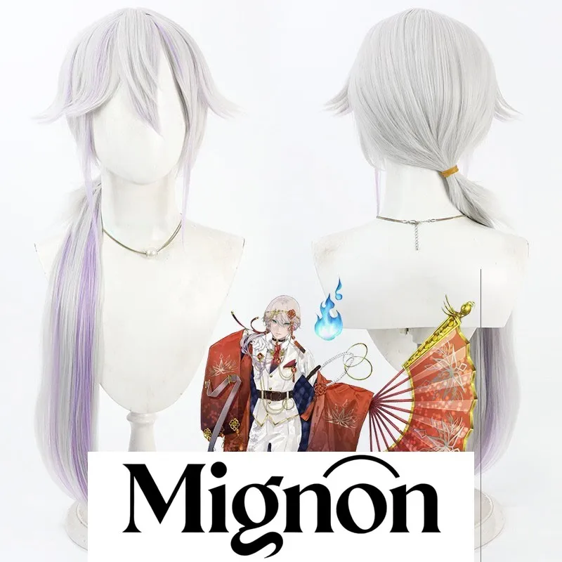 

Компас Combat Power System Oni-стиль Вэнь Луо парик для косплея серебристо-белые мелирование подарок на Хэллоуин