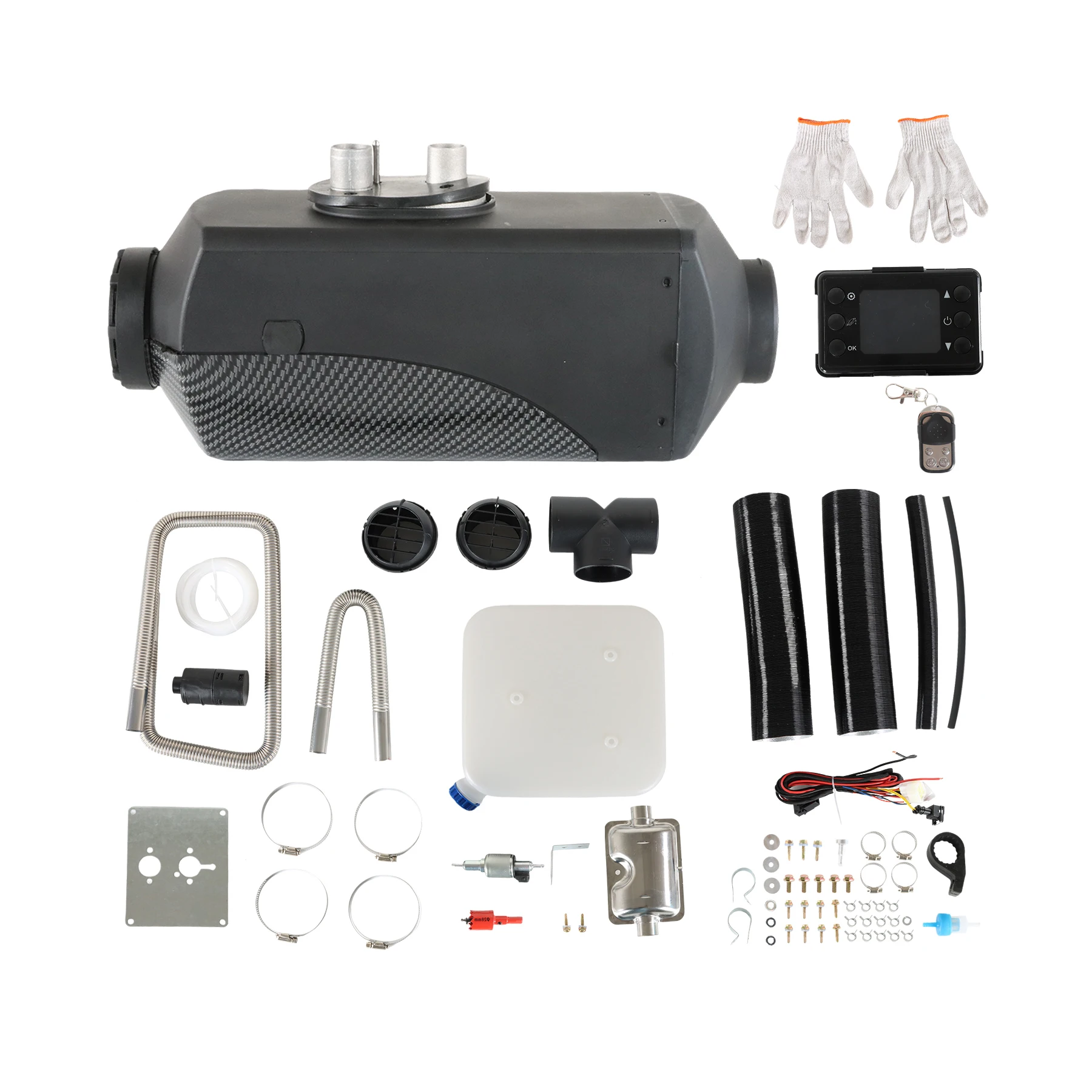 8KW 12 فولت الديزل مسخن الهواء سبليت ثقب واحد المخرج LCD المحمولة سخان التوقف ل فان قارب متنقل شاحنة مقطورة تخييم 8000 واط