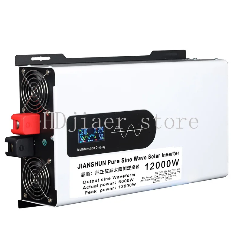 

Photovoltaic solar high-power pure sine wave inverter, compatible with 12V-96V, ultra-stable for vehicle and home use