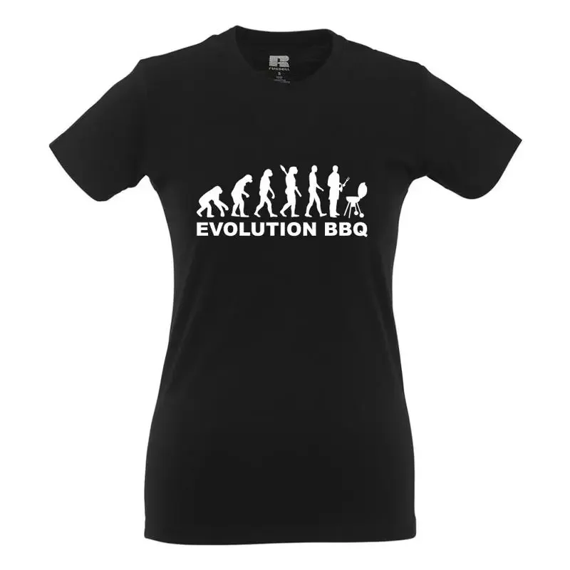 Evolution BBQ  Amusant  Drôles  de dictons  T-shirt pour filles