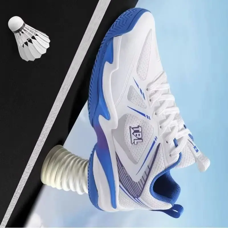 2026 New Trend Badminton Shoes For Mens Comfortable Man Indoor Court Shoes Non-Slip Men Tennis Shoes Lacing Sports Shoe For Man