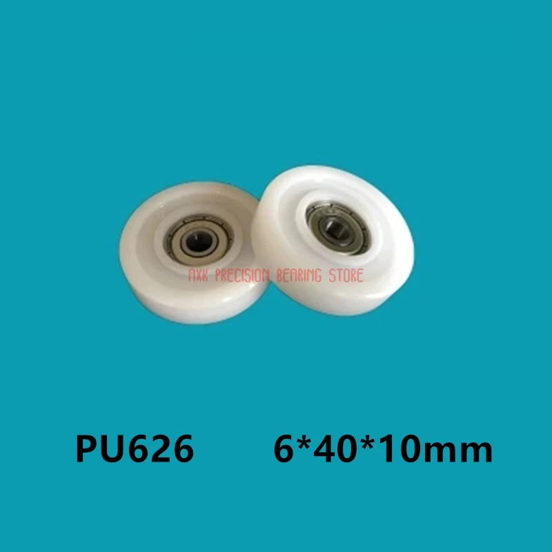 

10pcs 626 Embedded Groove Ball Bearings 6*40*10mm Guide Time-limited New Arrival Plastic Bearing Nylon Wheel Roller Pulley