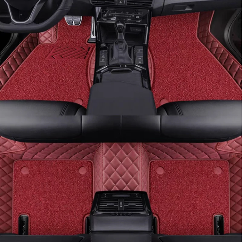 

Custom Double Layer Car Floor Mats Fit for Porsche Panamera 970 2010 2011 2012 2013 2014 2015 2016 Auto Accessories Foot Carpet