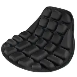 Cojín de espuma negra para asiento de motocicleta, suave y cómodo, transpirable, accesorios para bicicleta eléctrica