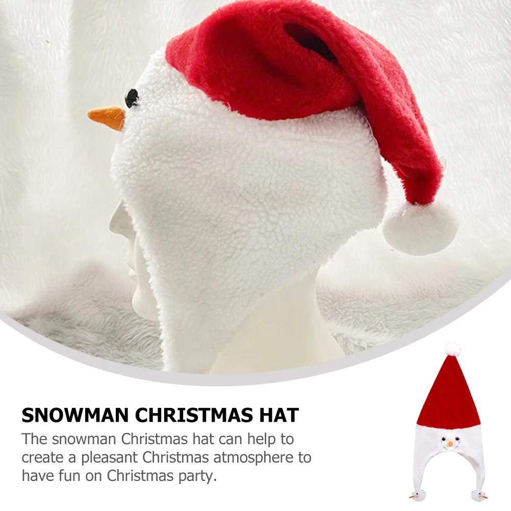 

Christmas Hat Snowman Santa Hat Party Favor Costume Prop Xmas Celebration Decorative Headwear Carnival Photo Accessory