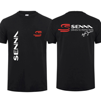 2024 Fashion Men T Shirt Casual Ayrton Senna Brazilian Formula 1 Legend T-shirt Graphic Oversized Breathable Streetwear 71830