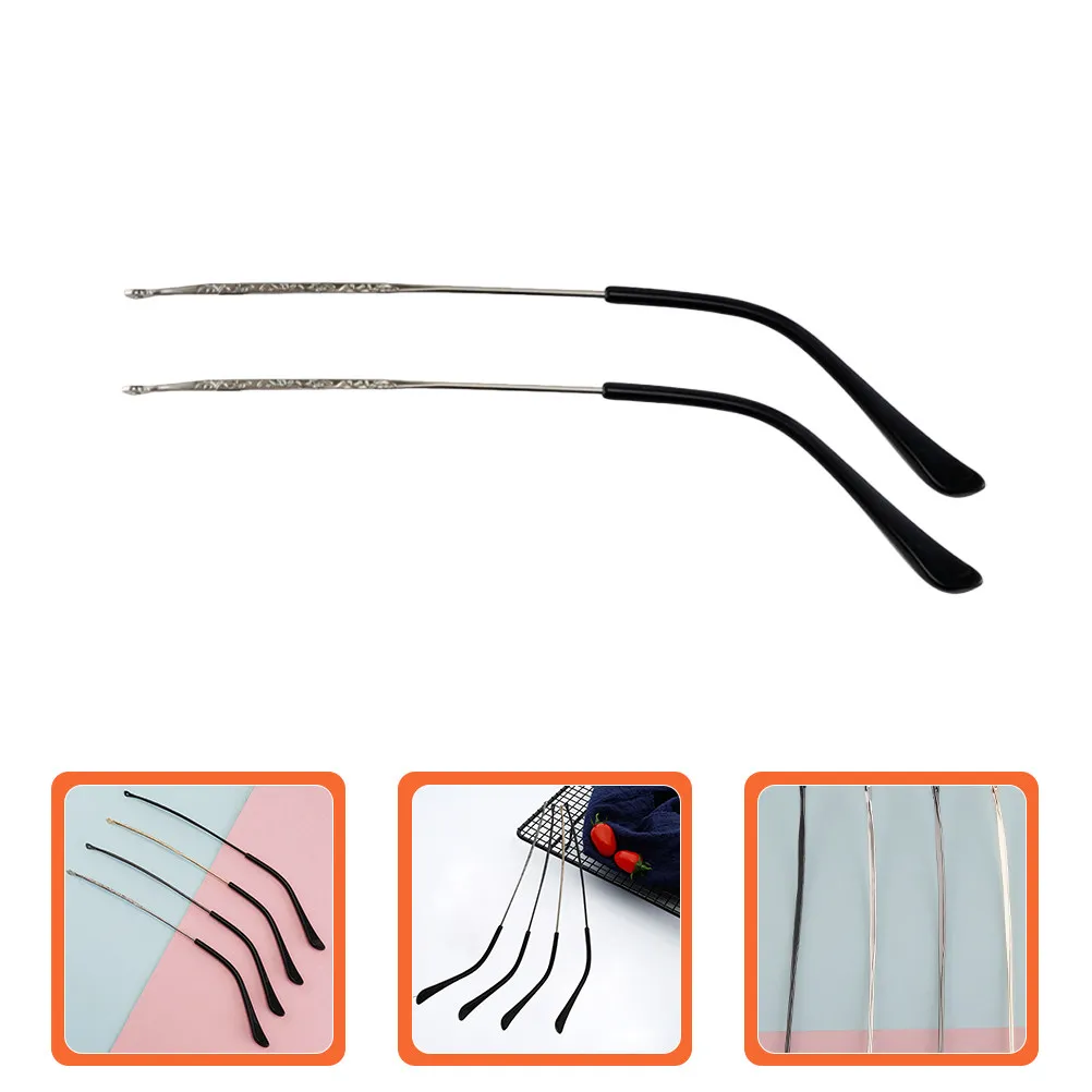 1Pair Metal Eyeglass Arm Legs Lightweight Comfortable Durable Easy Install for Most Glasses Sunglasses Reading Myopia