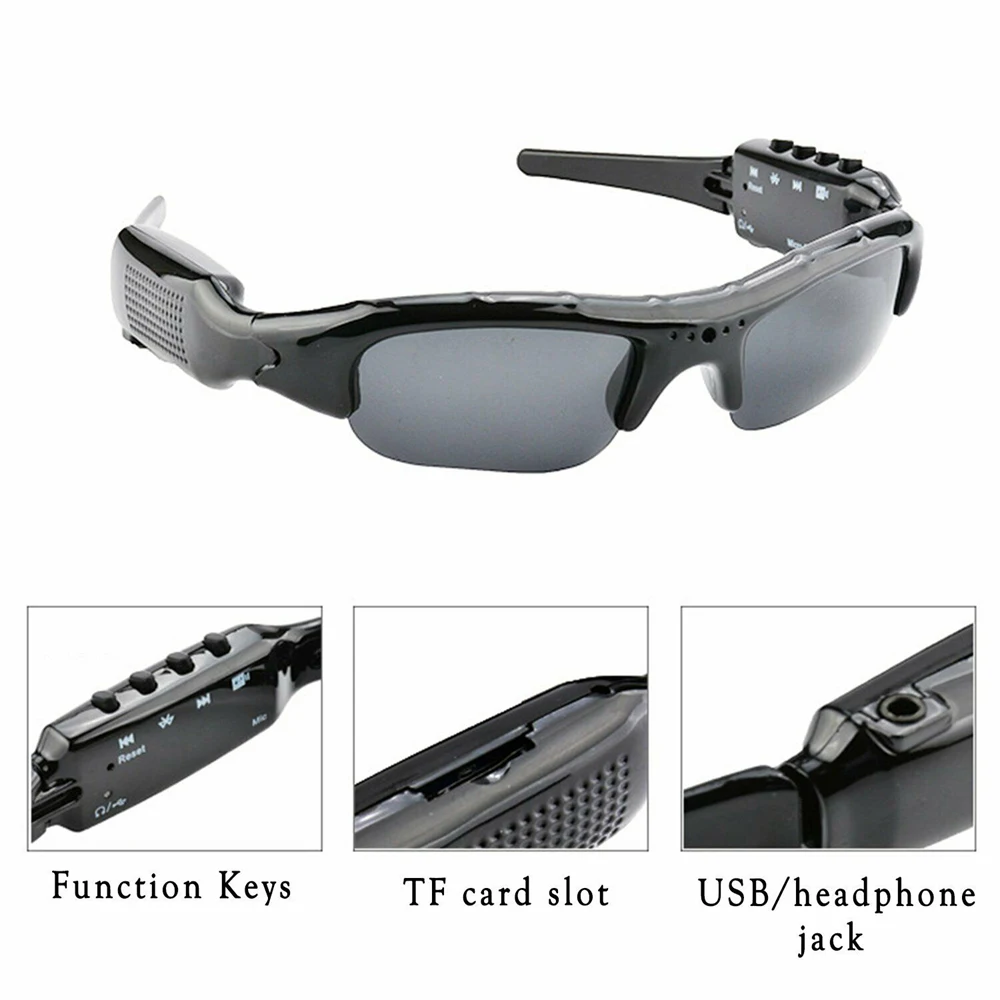 HD 1080P Glasses Camera Polarized Lens Sports Sunglasses Video Recorder Camcorder Security Mini Driving DVR DV Action Camera