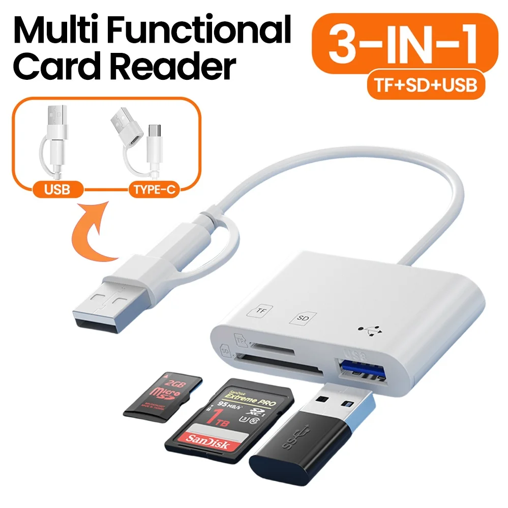 3-In-1 Card Reader …