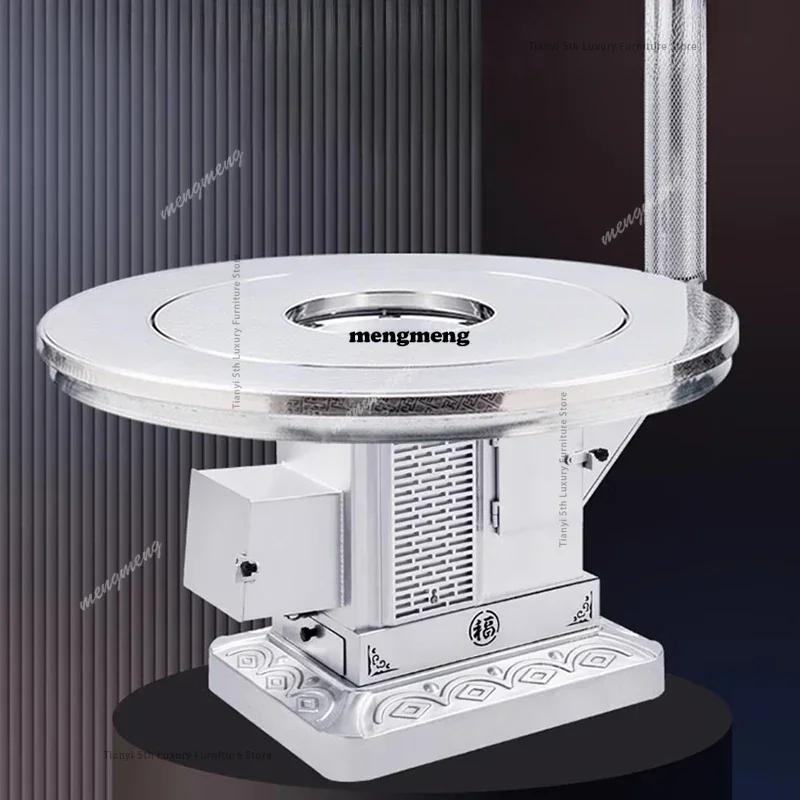 Originality Design Barbecue Grill Round Heating Patio Heaters Cooking Smoke Pipes Oven Kitchen Outdoor Furniture Varmekilde
