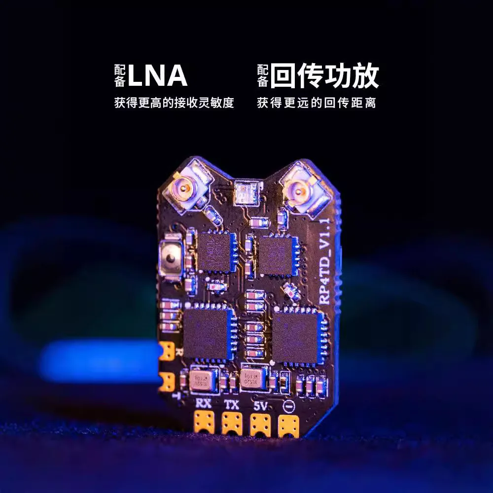 RadioMaster RP4TD ELRS 2.4G receptor de diversidade receptor de drone de asa fixa RP4