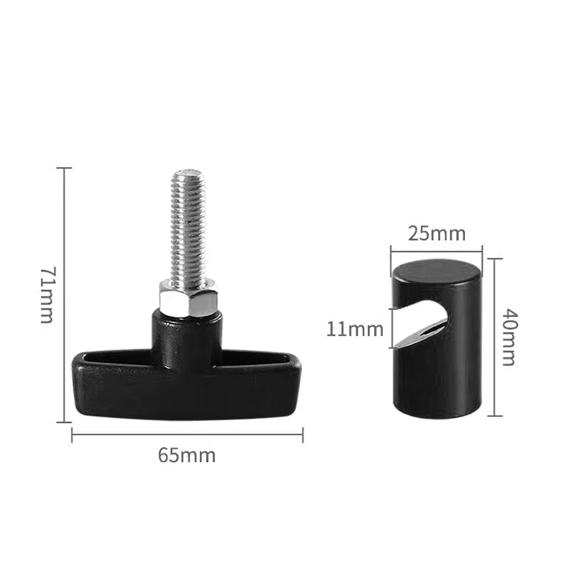 Aluminum Car Hood Holder Trunk Air Pressure Anti-Slip Engine Cover Lifting Support Rod Fixing Clamp Lift Support Clamp