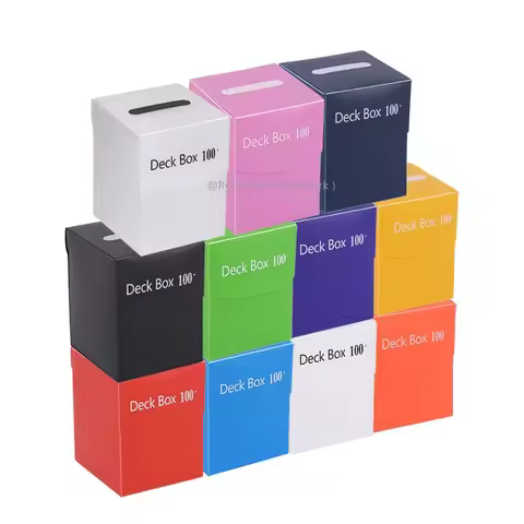 Multi Color Deck Case Hold Up 1000+ Sleeveless Cards Waterproof Durable Trading Card Storage for MTG TCG Cards whith 5 dividers