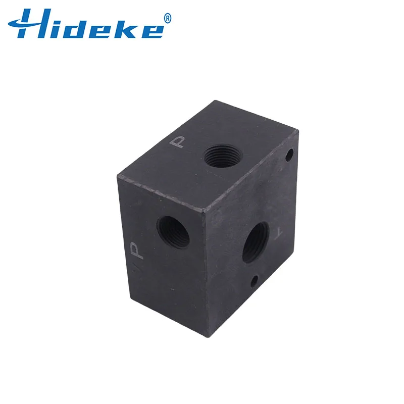 02-1W Hydraulic directional valve base manifold for SWH/DSG-/01/02 4WE6 Solenoid valve installation valve oil circuit block DN6