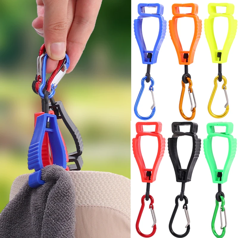 Colorful Outdoor Anti-lost EDC Tool Plastic Detachable Keychain Waist Belt Clip Buckle Hanging Extreme Duty Key Ring Holder Tool