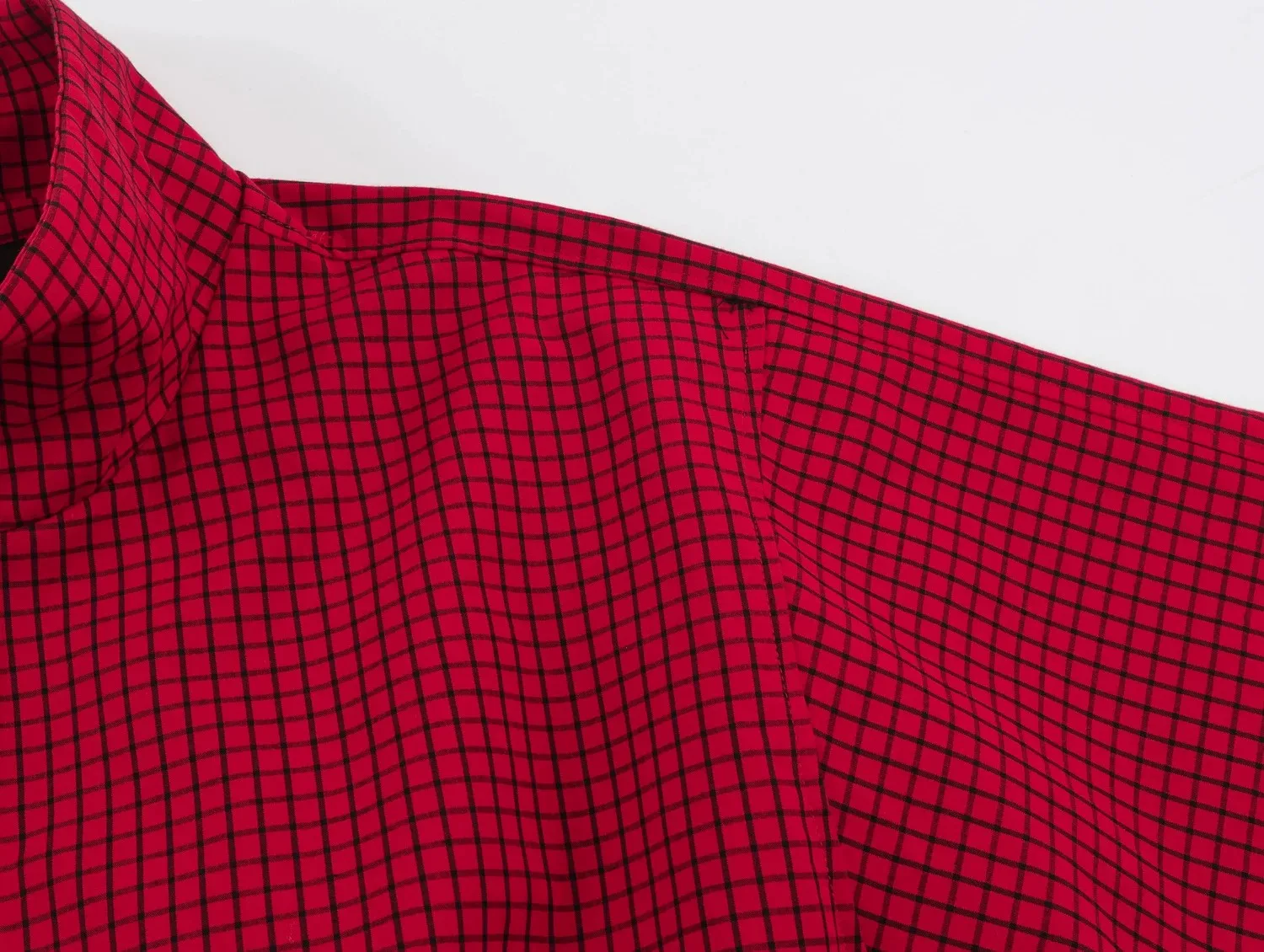 Damenmode Rote Karierte Bomberjacken für Frauen 2026 Neue Langarm-Reißverschlussjacke Damen Herbst Streetwear Freizeitmantel – Detail 10