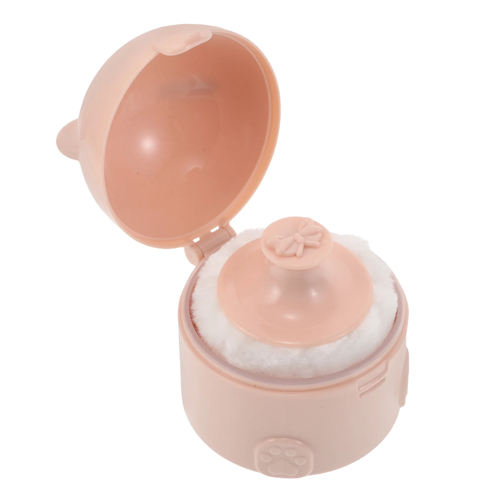 

Container Compact Travel Dusting Jar For Body Powder Puff Case Body Face Baby Loose Puff Holder Case