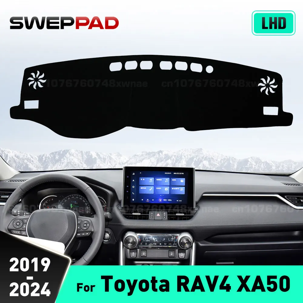

SWEPPAD For Toyota RAV4 XA50 2019-2024 23 22 21 20 Car Dashboard Cover Dash Mat Sun Shade Anti-UV Carpets Car Accessories