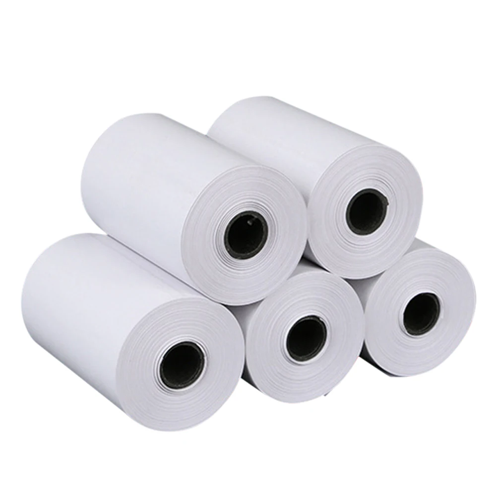 5 Rolls Thermal Paper Roll 57*25mm Wrong Questions Notes Printing Papers for Portable Mini Photo Thermal Printer