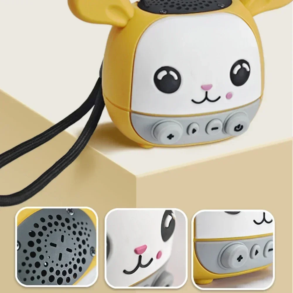 Wireless HiFi Stereo Desktop Decoration Loudspeaker Bluetooth Speakers Small Steel Canon Sound Box Portable Cartoon Rabbit