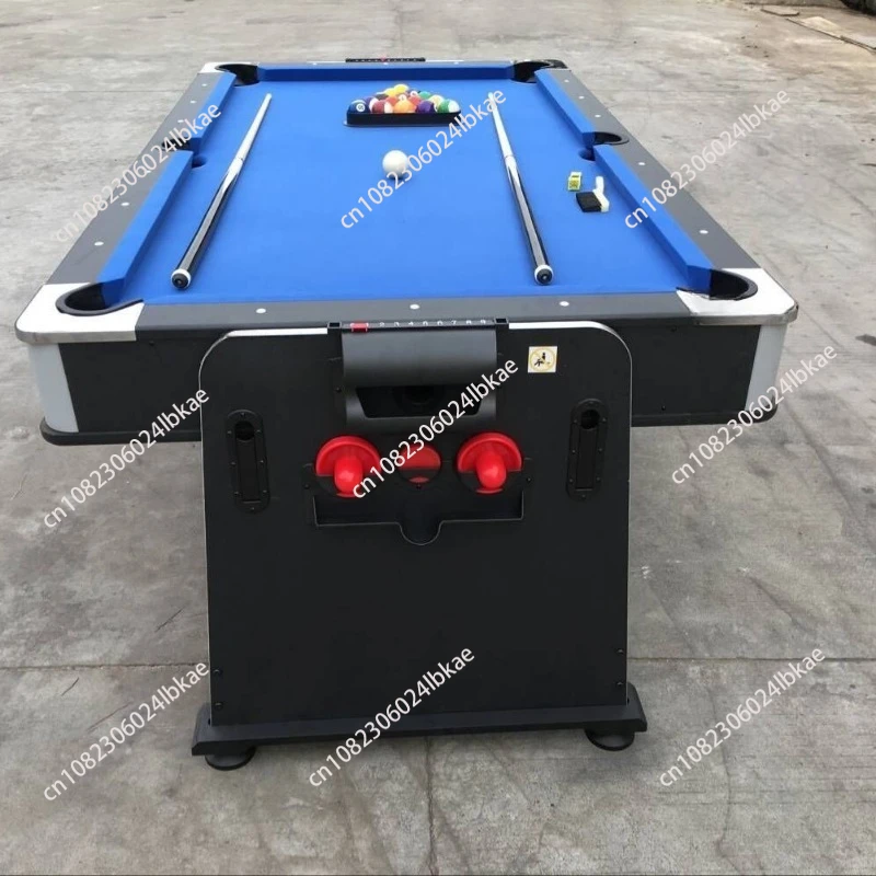 

-Black And White Two-color 4 In 1 Multi-functional Billiard Table Flip Billiard Table/air Hockey/ Tennis Table 1